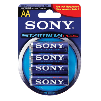 แบตเตอร์รี่ Sony - AA - อัลคาไลน์ แพ็ค 4 ก้อน-ถ่านไฟฉาย