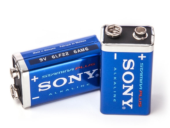 ถ่าน Sony อัลคาไลน์ 9V แพ็ค 1 ก้อน-ถ่านไฟฉาย